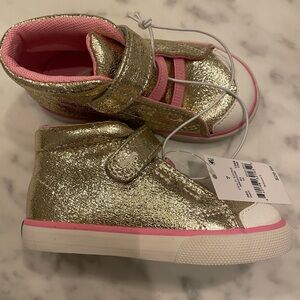 NWT See Kai Run gold high top sneakers size 7